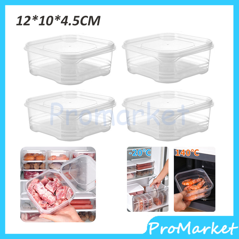Kotak Penyimpanan Daging Transparan Tempat Tempat Penyimpanan Daging Sayur di Freezer
