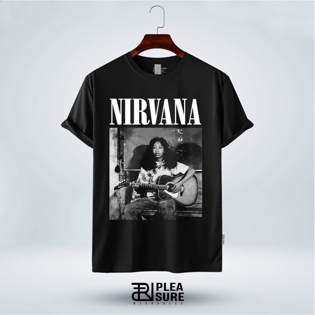 Kaos Band Nirvana x Mandra | Baju Mandra Nirvana| Pleasure World