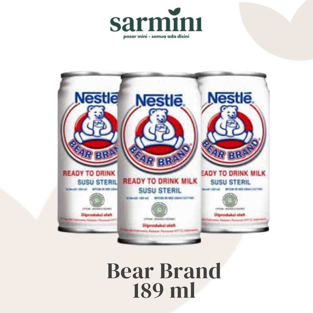 

Nestle Bear Brand Susu Steril 189ml