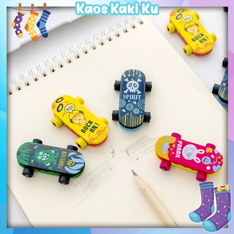 

Penghapus Pensil Sekolah Karakter Skateboard 3