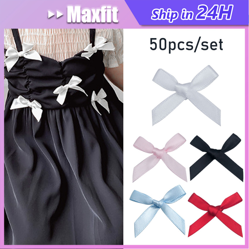 

50Pcs Pita Kupu-Kupu Warna / Pita Souvenir / Pita Kado / Pita Satin Instan / Pita Hampers Satin Kupu-Kupu Aksesories Hiasan Souvenir