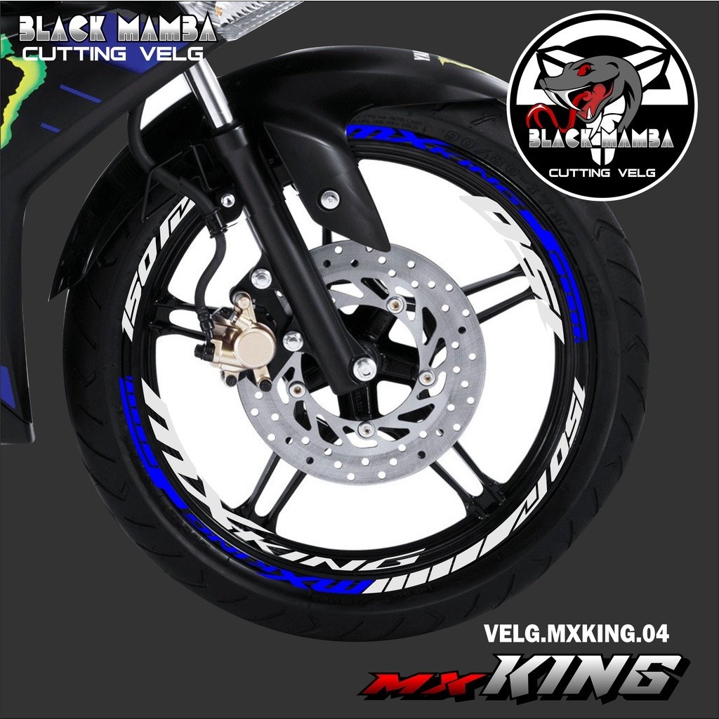 CUTTING STICKER VELG MX KING - STIKER LIS LIST VARIASI BAN/VELG YAMAHA MX KING