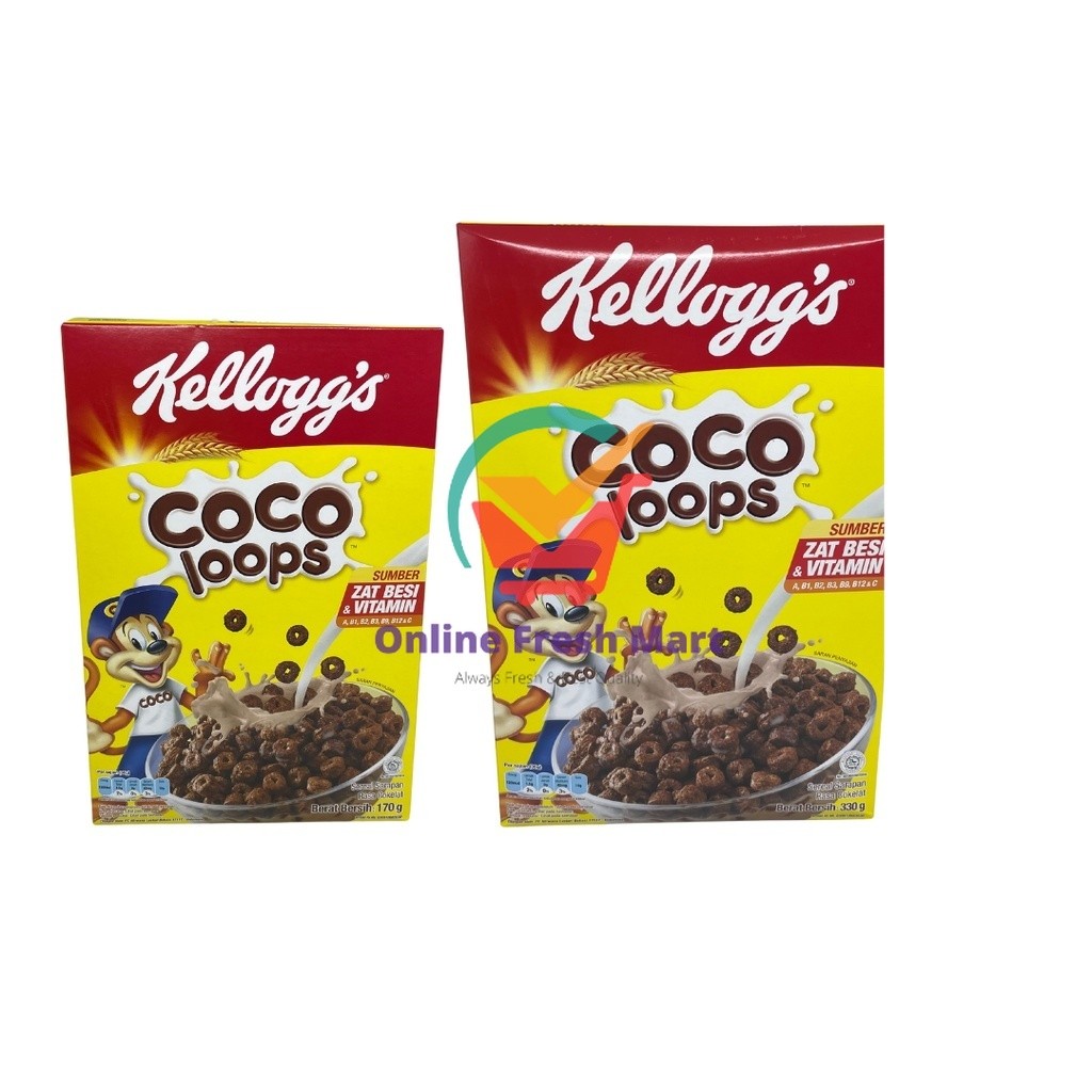 

Kelloggs Kellogg's COCO LOOPS Chocolate Cereal Sereal Coklat - Online Fresh Mart Denpasar