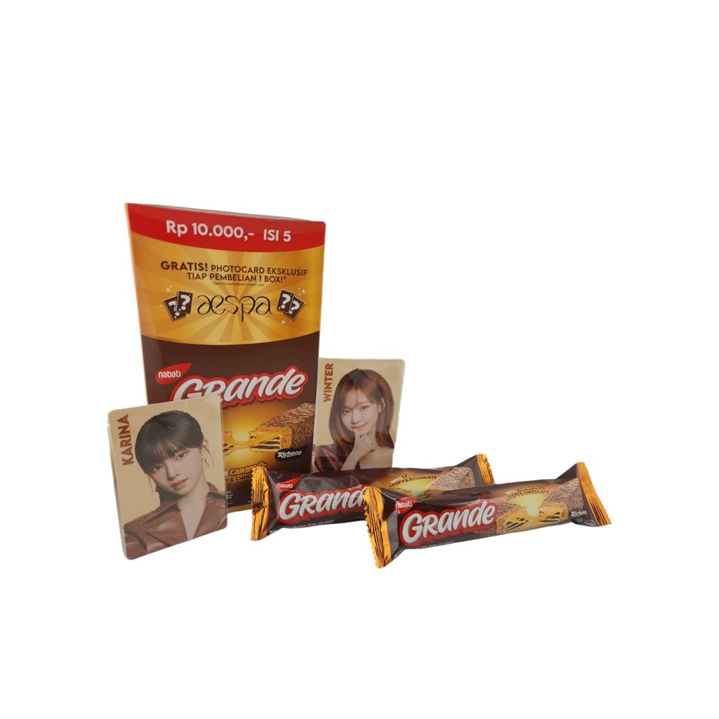 

Nabati Grande Caramel Crsipy Chocolate x Aespa - Netto 5 bks x 22gr