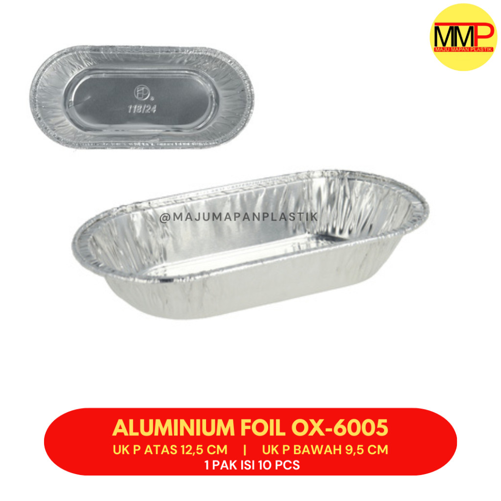 [10 pcs] Aluminium Foil / Aluminium Foil OX-6005 / Aluminium Foil Kecil - Aluminium Foil Makanan