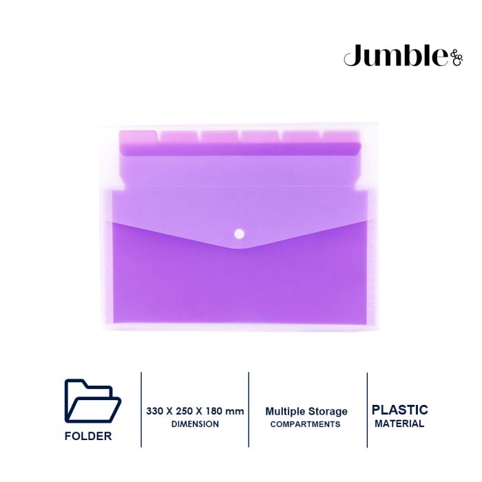 

Jumble Snuggly A4 Layer Folder Document Keeper Map Dokumen Organizer