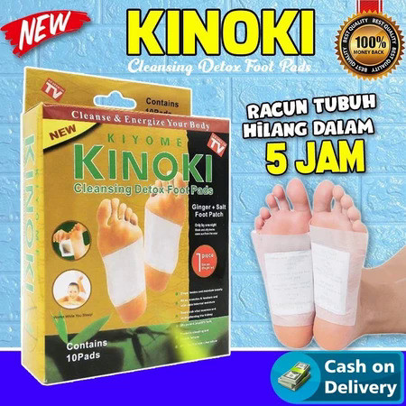 ( ASLI KINOKI ) KINOKI DETOX KOYO TEMPEL KAKI GOLD EMAS 1 PACK ISI 10 PCS