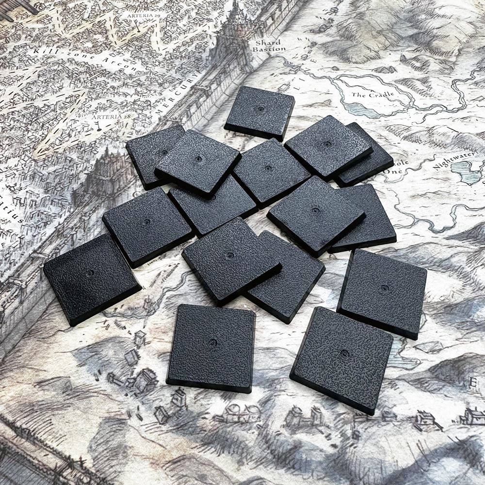 

30mm Square Bases for Tabletop Miniatures - High-Quality and Perfect for Painting and Display!