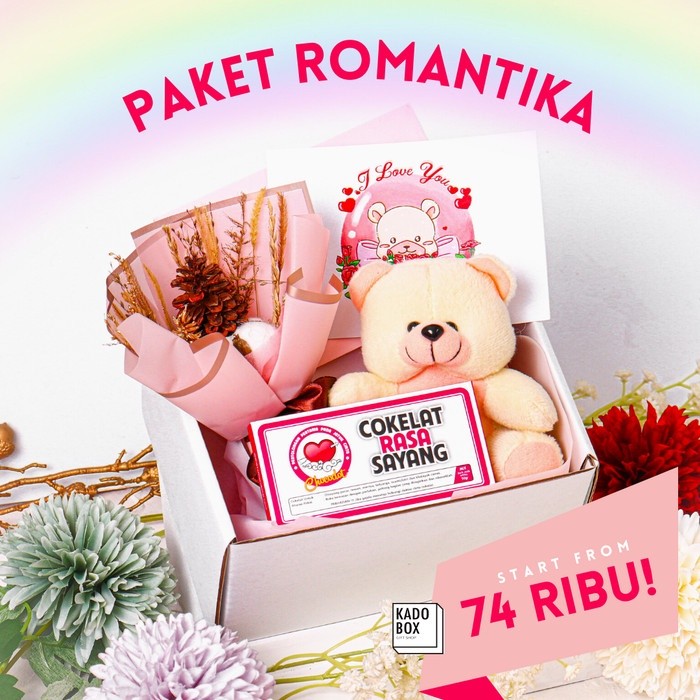 

[KADOBOX] Paket Kado Ulang Tahun Cewek | Hadiah Pacar Wanita | Hampers Anniversary Valentine | Giftbox Imut Pink Isi Banyak | - Kadobox For Her Romantika Terlaris