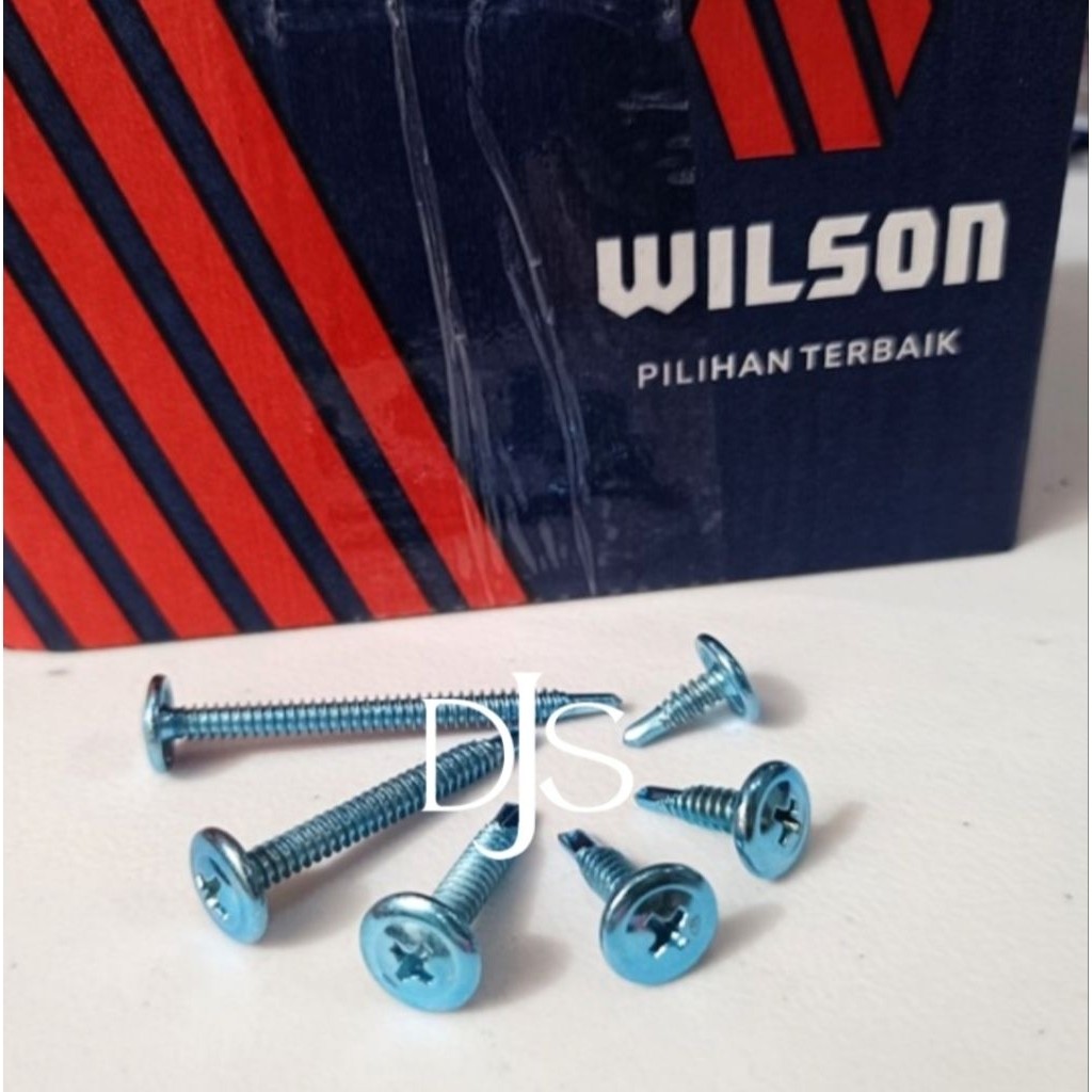 1BOX SDS TRUSS HEAD #8 PUTIH SEKRUP SDS BW PUTIH M4 WILSON SKRUP DRILLING TRUSS HEAD