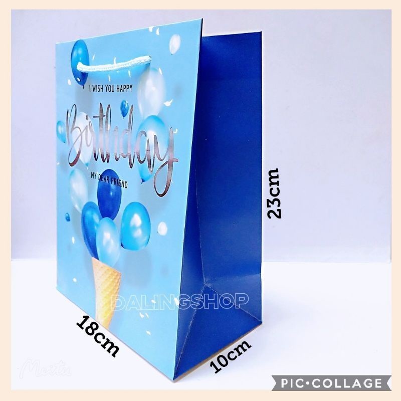 

Paper Bag / Goddie Bag / Paper Bag ukuran M Medium tas kertas baju tas ulang tahun / New Born / Tas Kado Souvenir