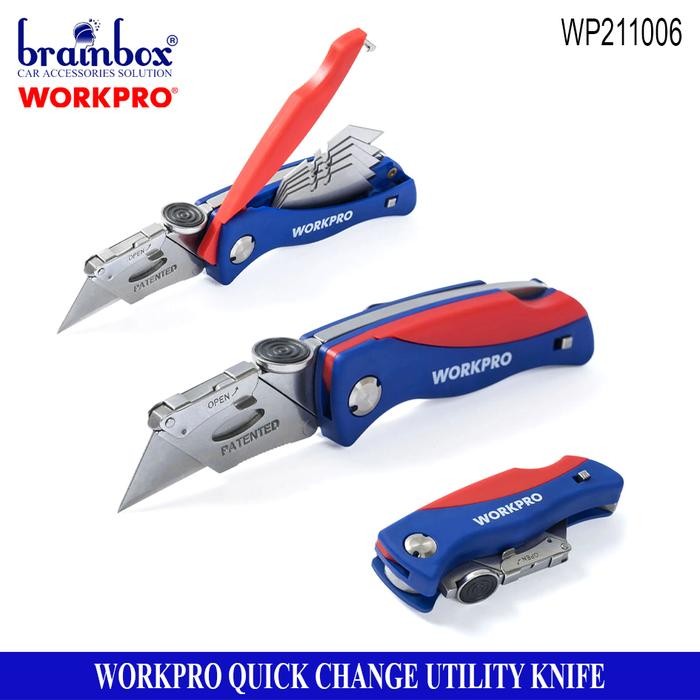 

Workpro WP211006 Quick Change Utility Knife Pisau Cutter PROMO !