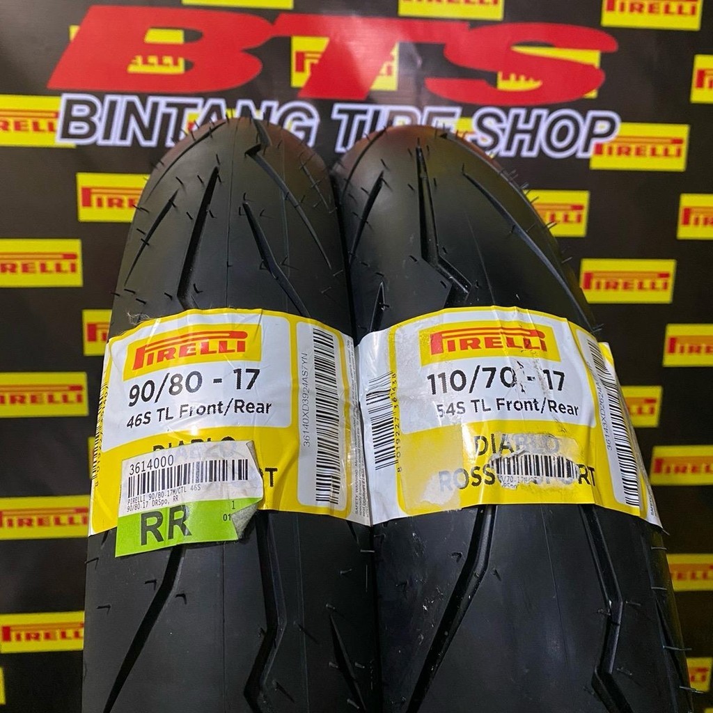 Ban Pirelli 90/80-17 & 110/70-17 FOR NINJA RR,NINJA R,NINJA SS CB150R Vixion Dan motor Lainnya Tuble