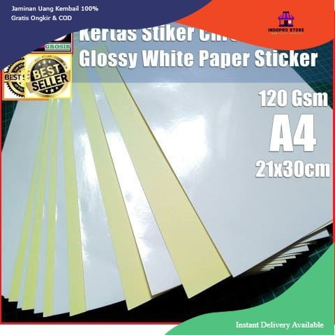 

Stiker Kertas Cromo A4 Glossy - Kilap Chrome Paper Sticker 21x30 cm
