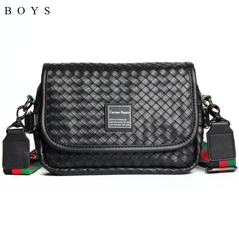 Tas Kulit Pria Tas Selempang Cowok Tas Pria Tas Kecil Pria VEEV hitam