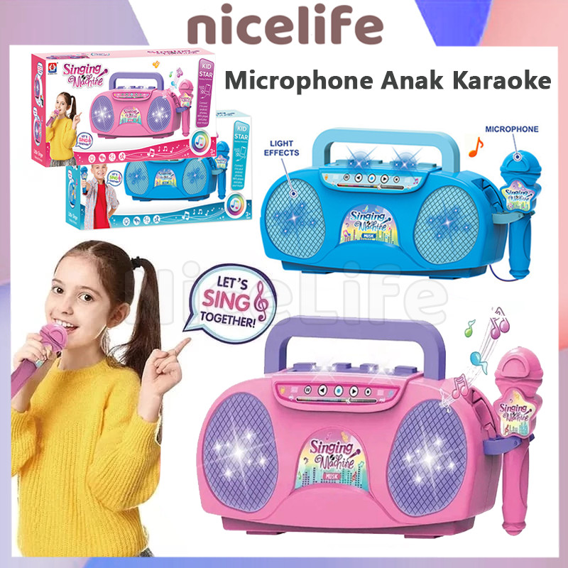 Microphone Anak Mainan Karaoke Music Mainan Anak Mic Karaoke