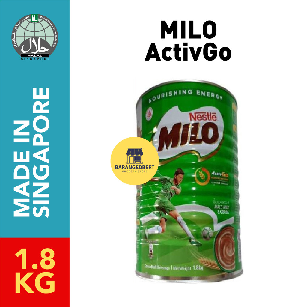 

NESTLE MILO Singapore Kaleng Milo Singapura Susu Bubuk Coklat Ori SG bukan MILO Malaysia (1.8kg)