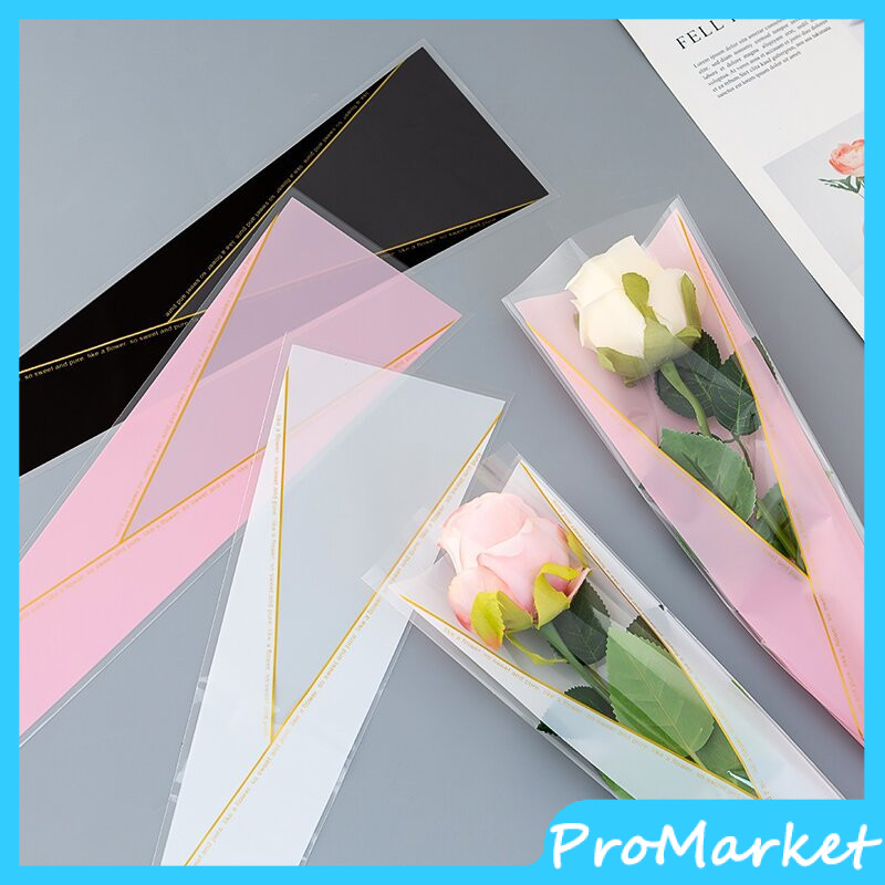 

[Isi 50 Lembar] Plastik Single Flower Single Stalk Rose Bungkus Plastik Bunga Satuan Bunga Wisuda Tangkaian Plastik Bunga Eceran Plastic