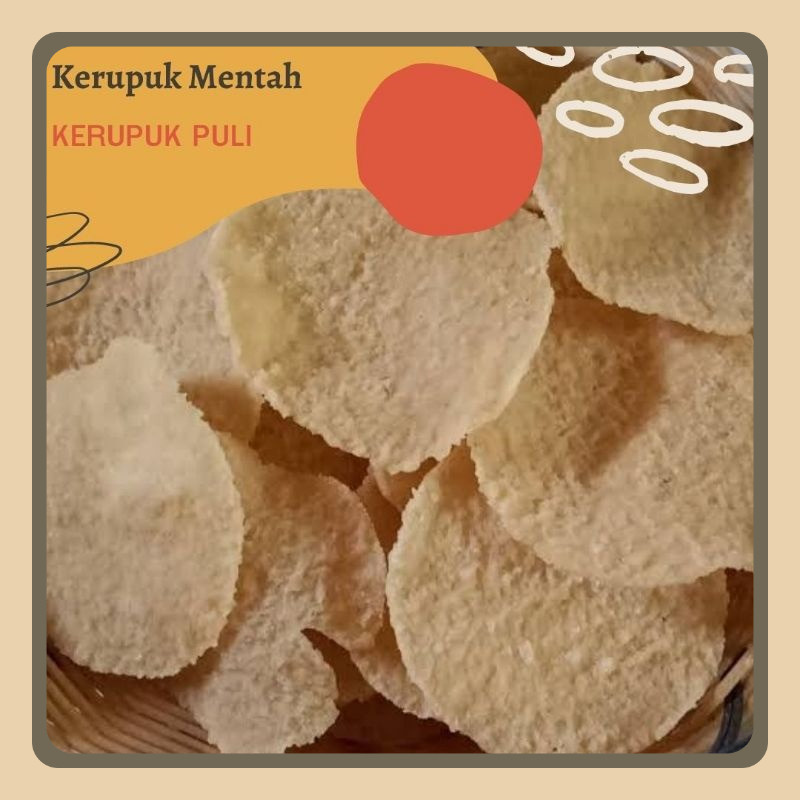 

[ 5 KG ] KERUPUK PULI BAWANG MENTAH / KRUPUK PULI BAWANG GURIH