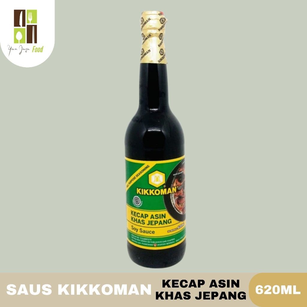 

Kikkoman Kecap Asin Khas Jepang Halal Soy Sauce / Saus Kemasan 620ml