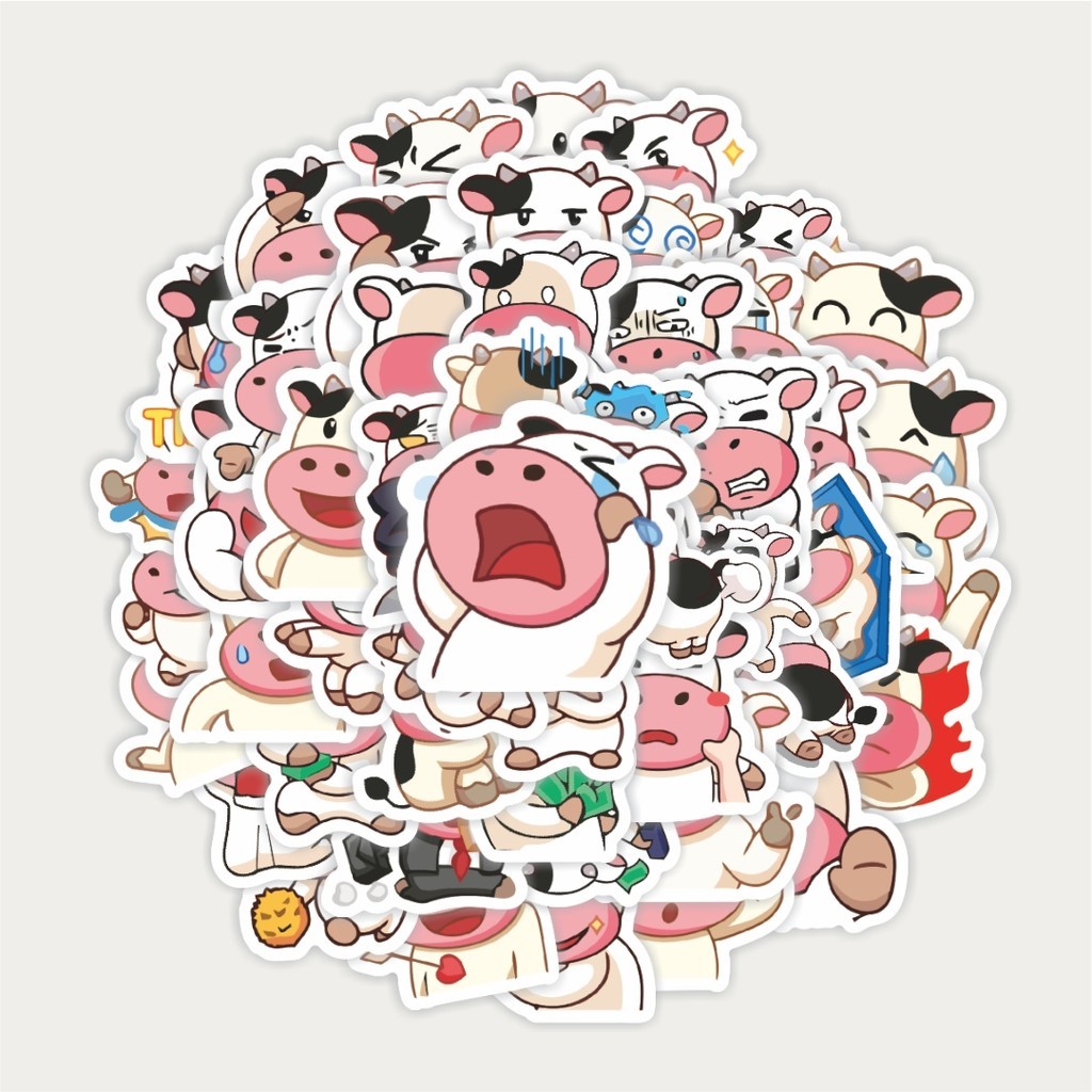 

Sticker Pack Sticker Hewan Sapi | Sticker TUMBLR | Stiker LAPTOP KOPER HELM