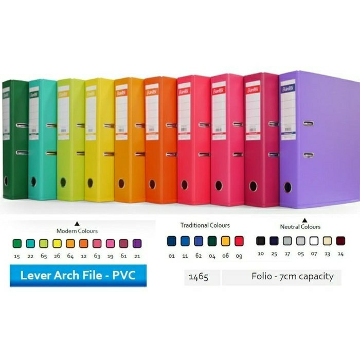 

New BANTEX ORDNER A4 7 CM MULTICOLOUR #1450 (1 DUS ISI 15 PCS, 1 WARNA)Premium
