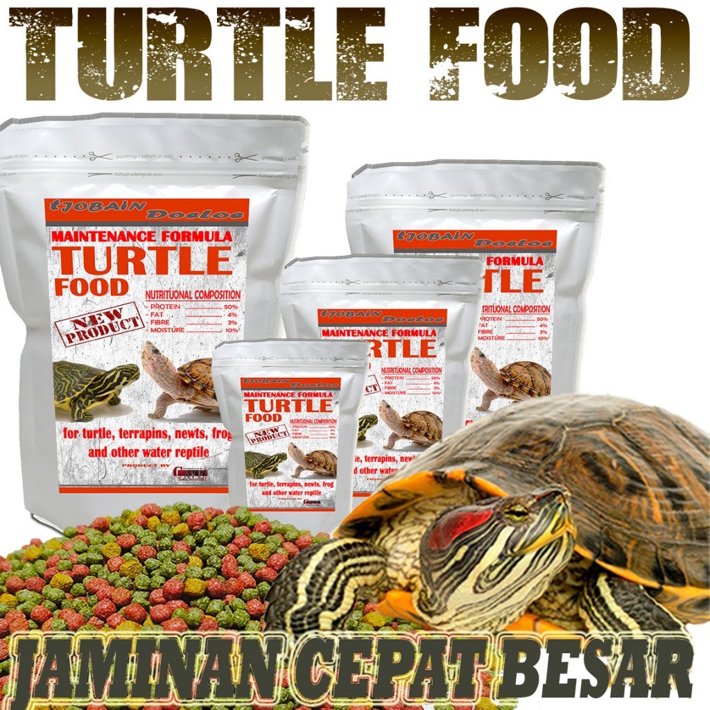 TURTLE PELET FOOD MAKANAN KURA KURA AIR BRAZIL AMBON CST DAMER RES RAZIR PIPUT MONBI