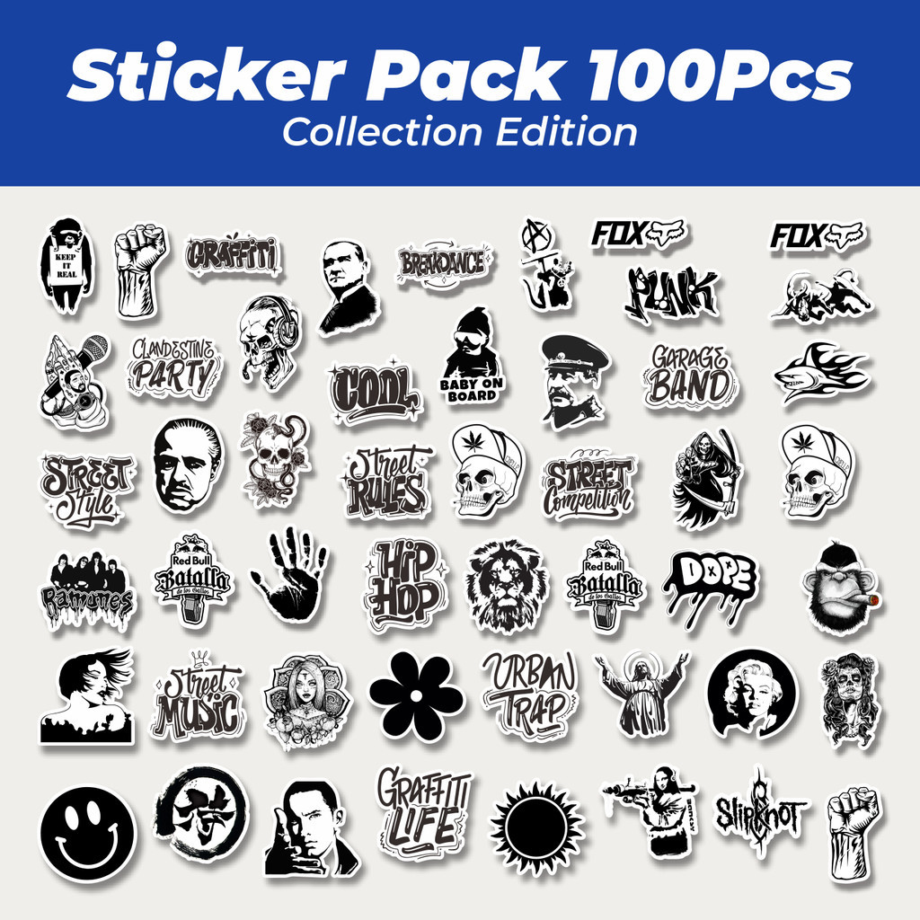 

Hot Stiker Hitam Dan Putih INS Style Lucu Anti Air Stikers Berperekat Waterproof Sticker Decal Buat Motor Helm Buku Journal Koper Casing HP Laptop Botol Minum