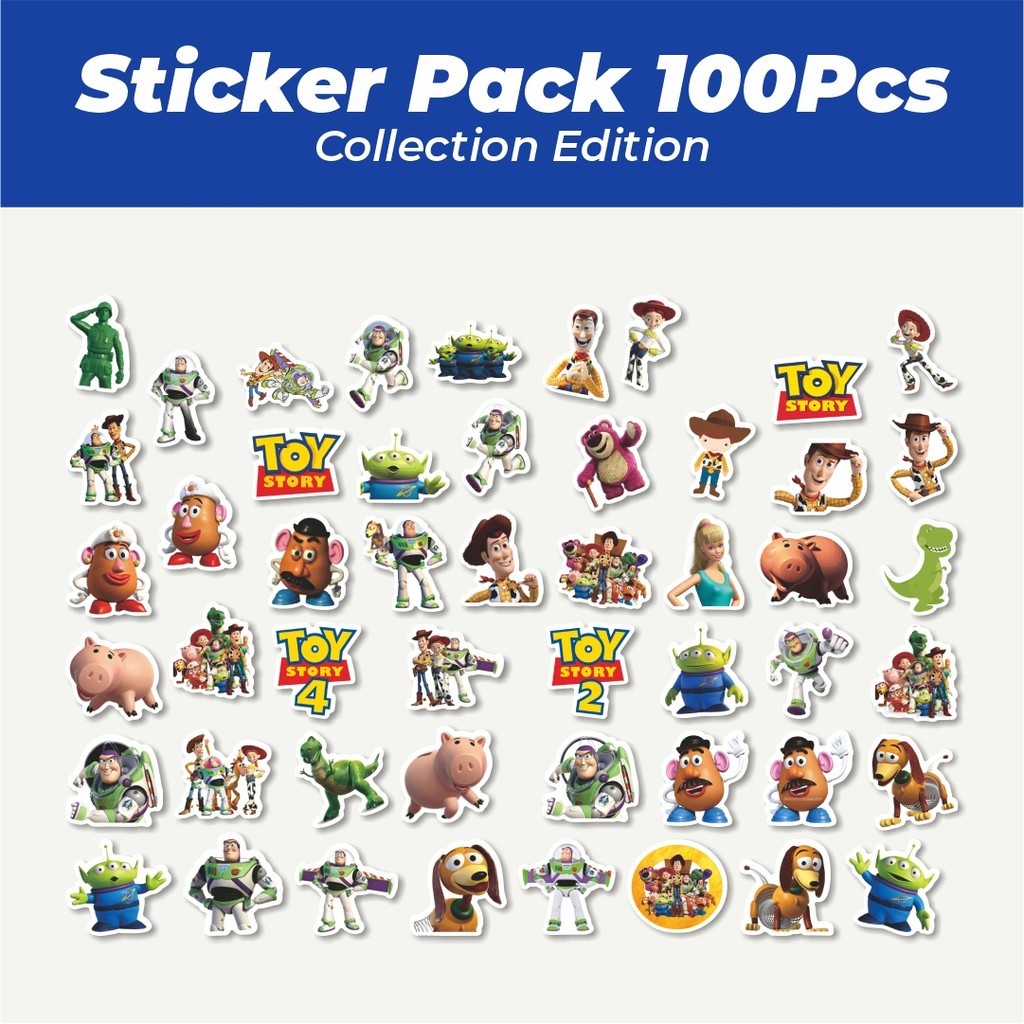 

Hot Stiker Kartun Toy Story Lucu Anti Air Stikers Berperekat Waterproof Sticker Decal Buat Motor Helm Buku Journal Koper Casing HP Laptop Botol Minum
