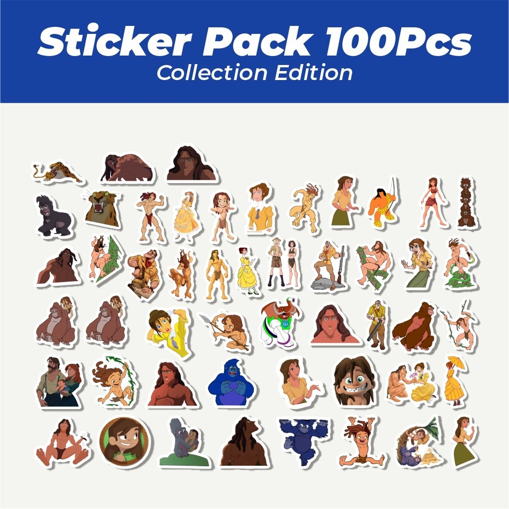 

Hot Stiker Kartun The Legend Of Tarzan Lucu Anti Air Stikers Berperekat Waterproof Sticker Decal Buat Motor Helm Buku Journal Koper Casing HP Laptop Botol Minum