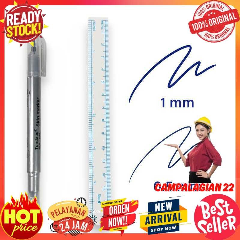 

Tondaus Medical Skin Marker Double Head Tip Spidol Kulit Operasi - TD01