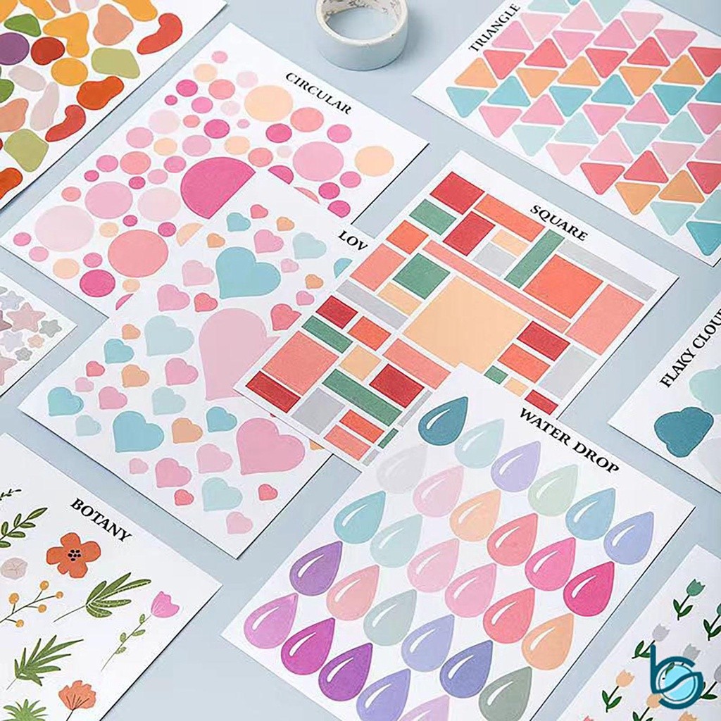 

Stiker kartu seri Korea, buku harian stiker dekoratif DIY kreatif - Best Stationary
