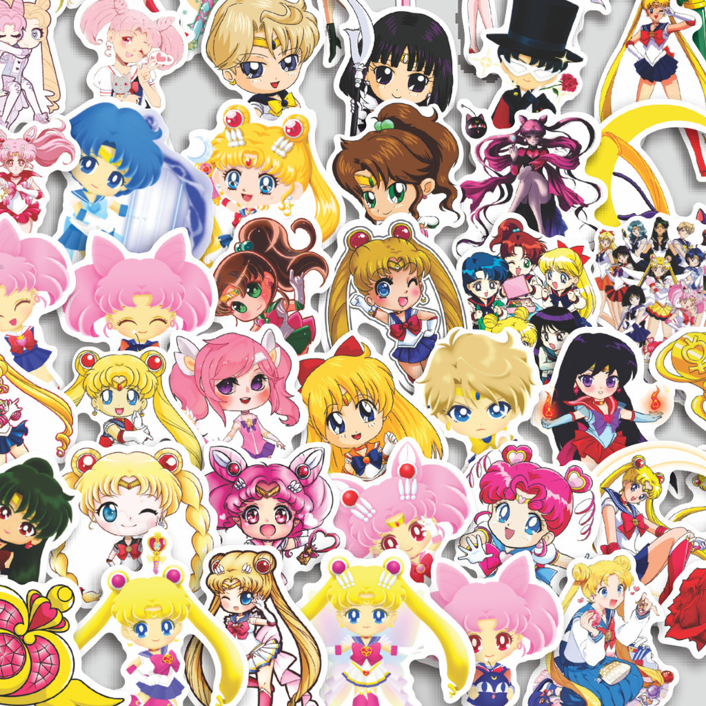 

Stiker Cutting Pack Sticker Anime Sailor Moon Isi 100Pcs Series Aesthetic Lucu Keren Untuk Koper Bahan Vynil