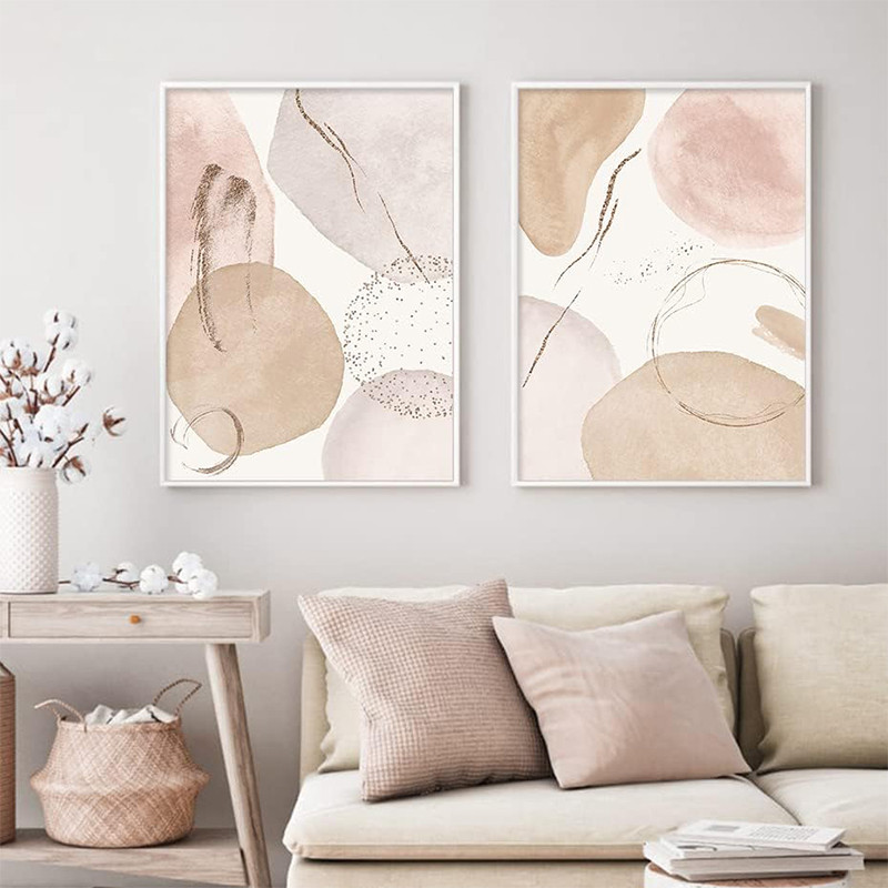 

Abstract Bohemian Geometric Beige Poster Canvas Painting Wall Art Printing Picture Bedroom Living Room Home Decoration Picture
