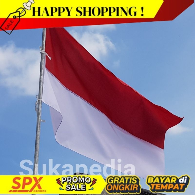 SUKA Bendera Merah Putih Kain Tetoron SKPD