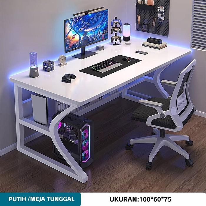 KUCA Meja Komputer  Gaming Minimalis Modern Meja Belajar Meja kantor - 100 CM