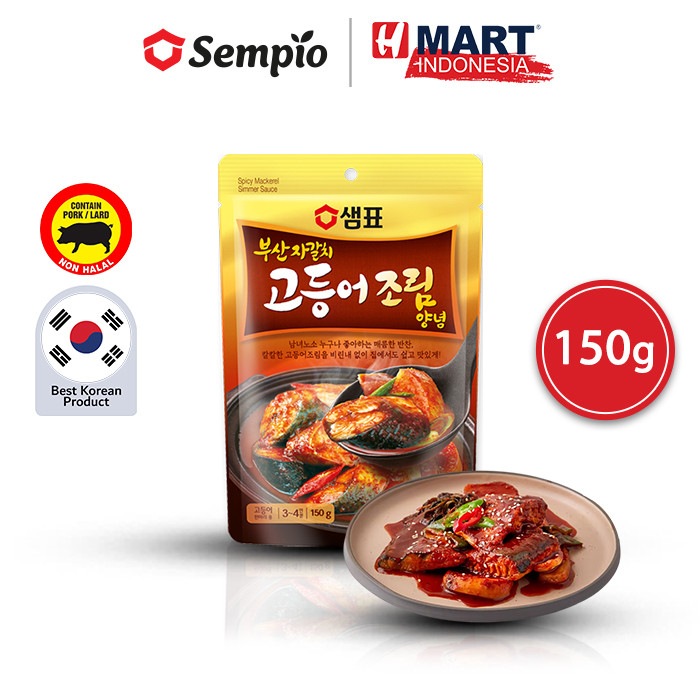 

SEMPIO Spicy Mackerel Simmer Sauce - Saus Bumbu Ikan Makarel Pedas Korea 150g