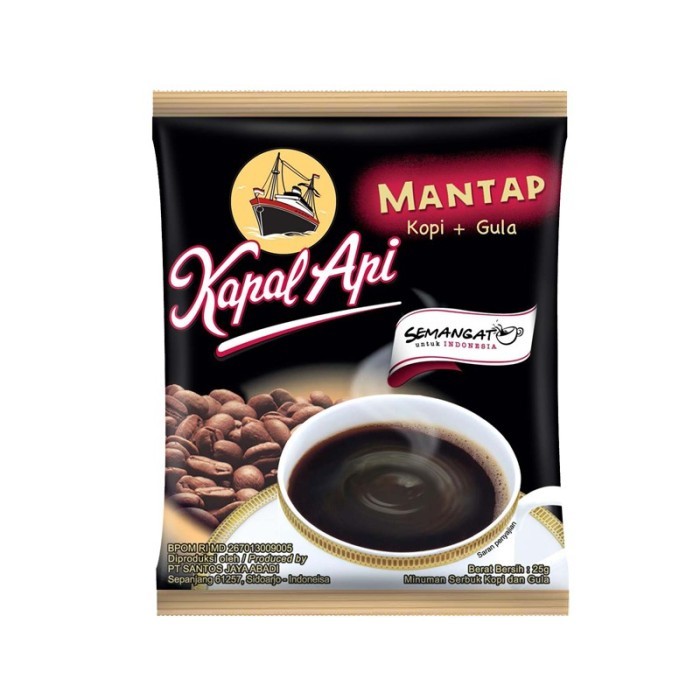 

Kopi Kapal Api Mantap 25gr