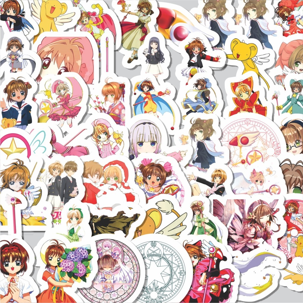 

Stiker Cutting Pack Sticker Anime Cardcaptor Sakura Isi 100Pcs Series Aesthetic Lucu Keren Untuk Koper Bahan Vynil