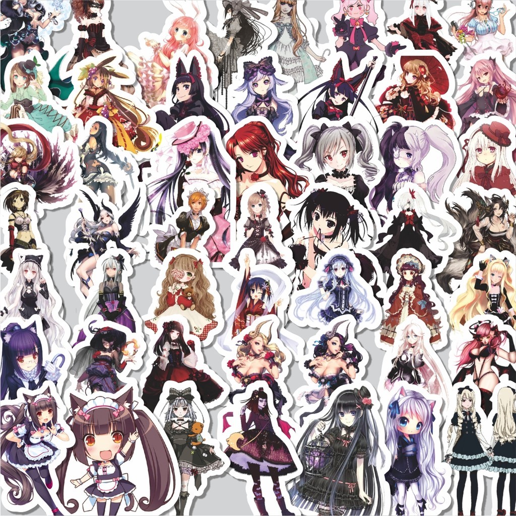 

Stiker Cutting Pack Stiker Anime Lolita Girls Isi 100Pcs Series Aesthetic Lucu Keren Untuk Koper Bahan Vynil