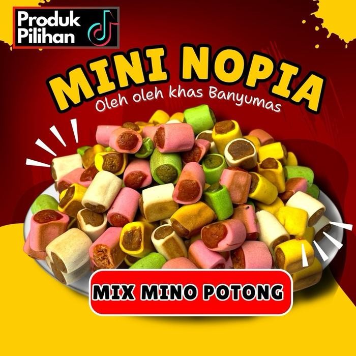 

Mini Nopia Potong Mix Varian rasa Camilan Snack Khas Banyumas Food Cemilan Manis Kue Jajanan Gula - Potong 500GR PROMO !