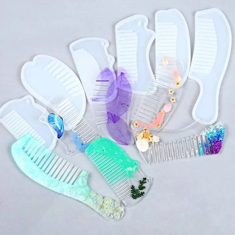 

Handmade Silicone Molds, Mirror Glossy Crystal Drop Glue, UV Resin Glue, Cartoon Cute Comb Molds, A Variety Of Options Are Avail
