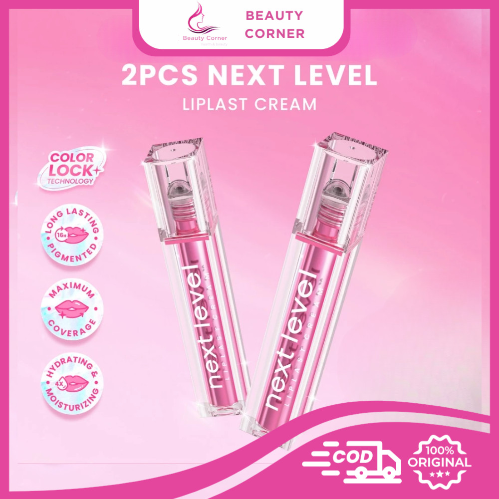 [Twinpack] Hanasui Next Level -  Lip Last Cream, Blurry Tint Tahan Lama Velvet Finish