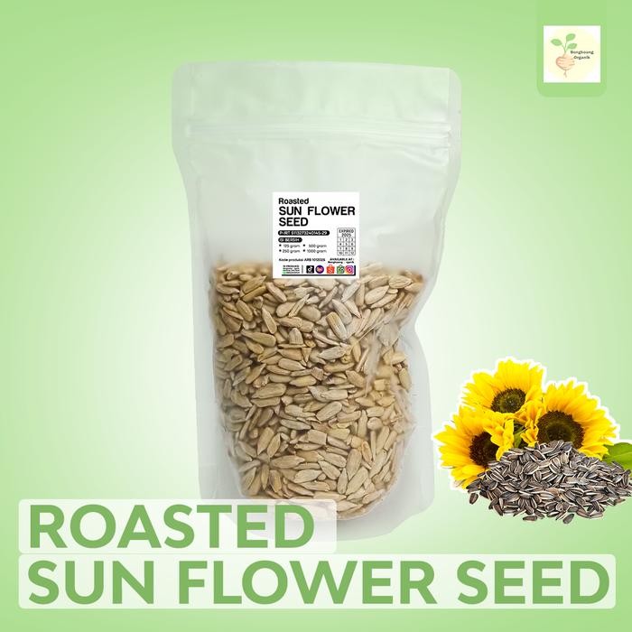 

Sunflower Seed Oven 1Kg - Biji Bunga Matahari Kupas Panggang - Raw