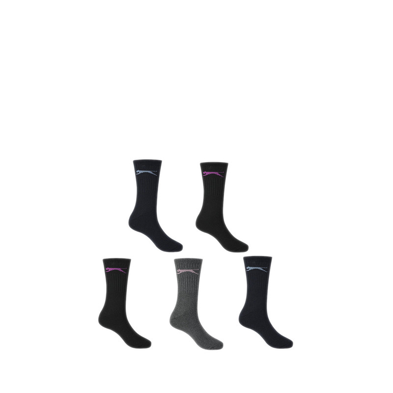 Slazenger Women's Leisure Crew Socks - Dark Asst