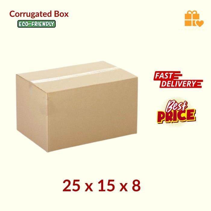 

[PROMO BARANG BARU] Kardus Box Karton 25x15x8 cm Polos - Baru - Murah Bergaransi Terlaris
