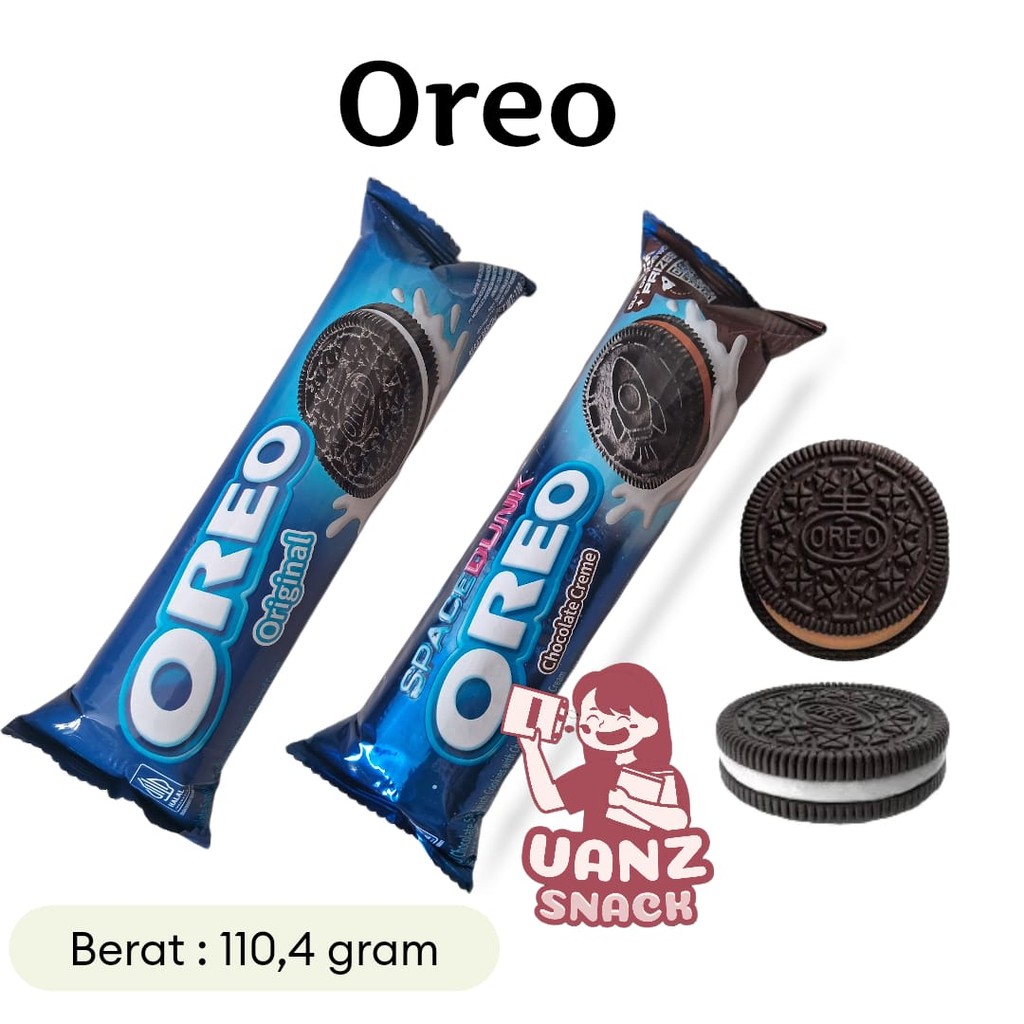 

OREO Biscuit Sandwich Coklat dengan Cream Vanilla netto 110,4 gram