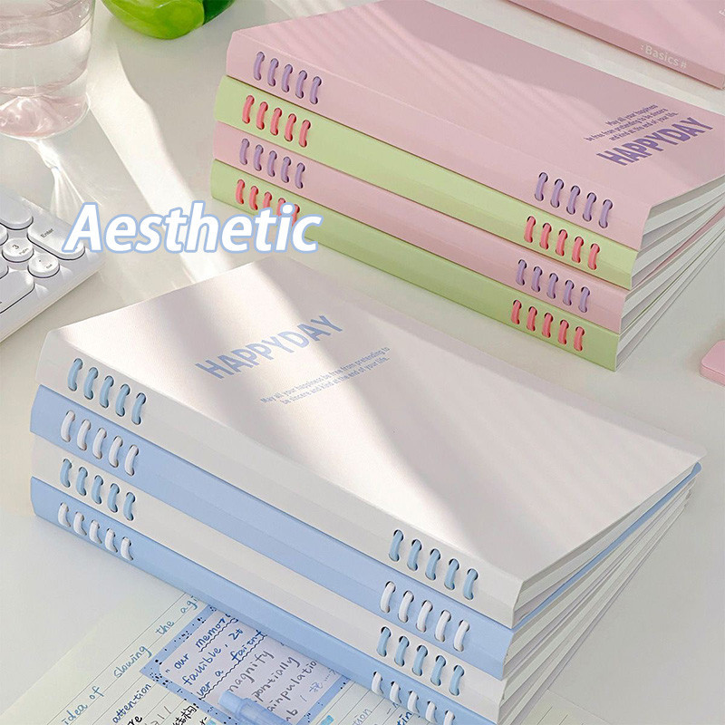 

Notebook Binder A5/B5 Pastel Lucu Aesthetic Korea Untuk Kuliah & Kantor Alat Tulis