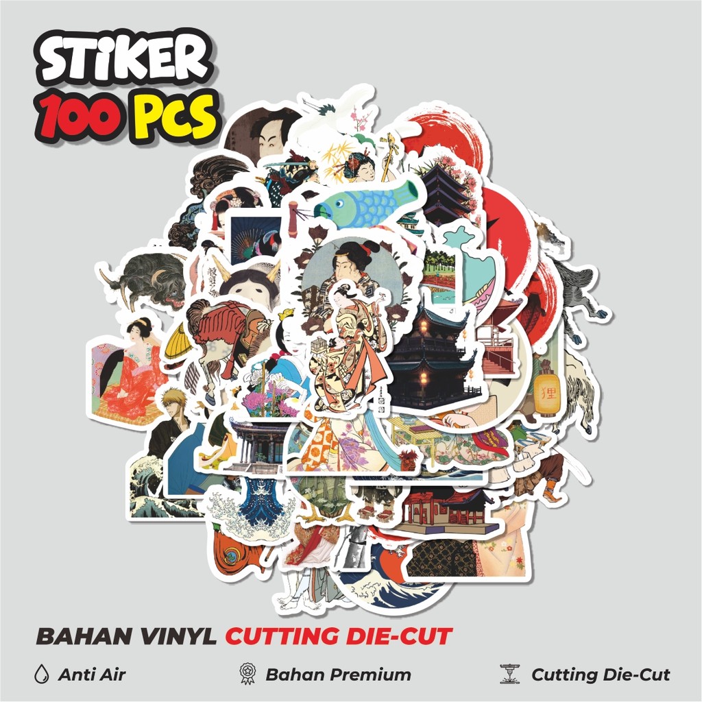 

Terbaru! 50 pcs Stiker Japanese Customs Dekorasi Lucu Kreatif untuk Notebook, Skateboard, HP
