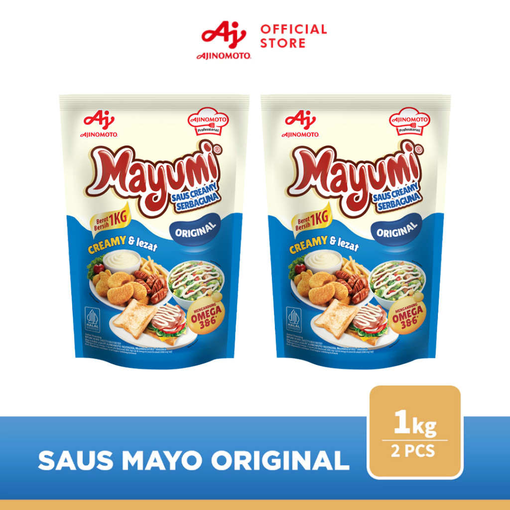 

MAYUMI® Mayonaise Saus Mayo Original 1 Kg (2 pcs)